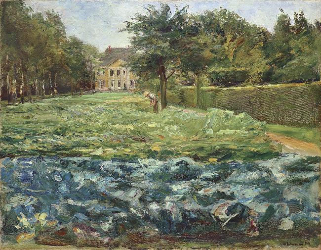 Max Liebermann Kohlfeld im Wannseegarten nach Westen oil painting image